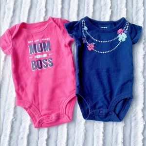 NB Carter’s Onesies